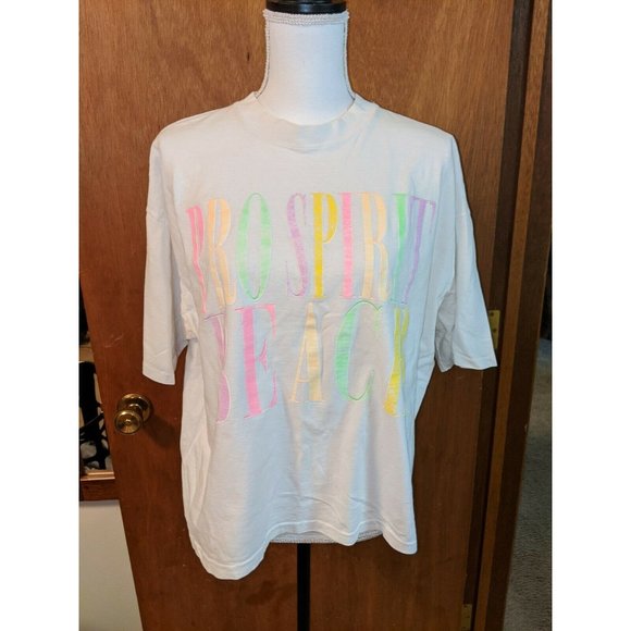 Vtg 90s Single Stitch Pro Spirit Beach T-shirt L - Picture 6 of 9